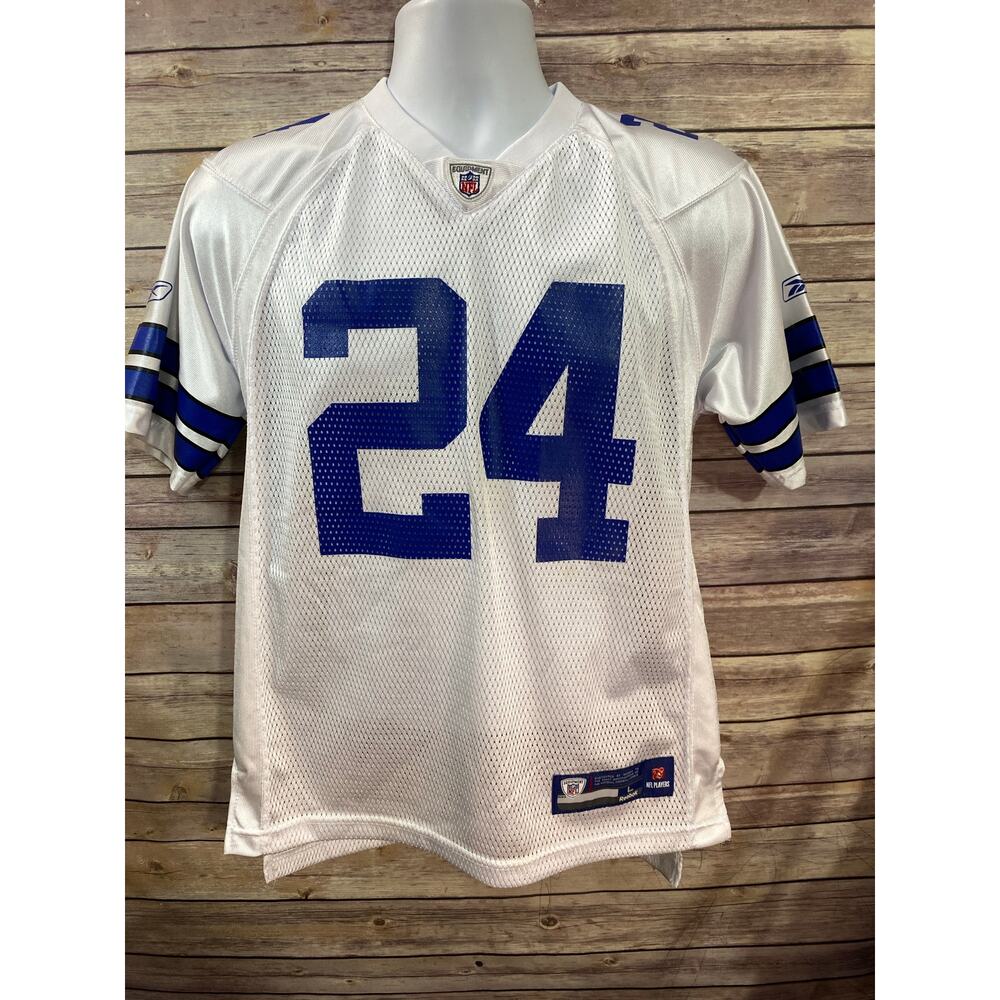 Reebok NFL Tiki Barber # 24 Dallas Cowboys Football Jersey Youth Large 14-16
